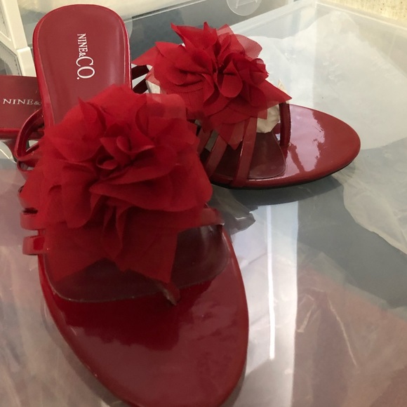 Nine & Co. Shoes - Size 9 Red Sandals